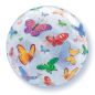 Preview: Bubble Ballon bunte Schmetterlinge