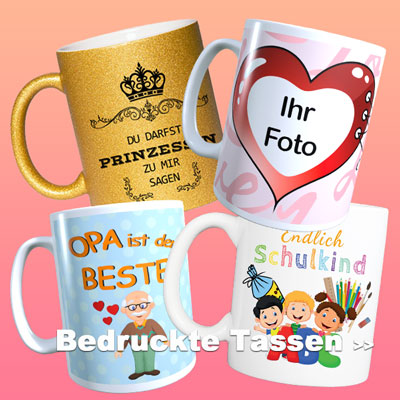 Tassendruck, bedruckte Tassen, personalisiert, Geschenk Geburtstag, valentinstag, Hochzeit