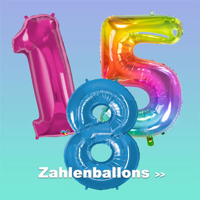Zahlenballons, Folienballon Zahlen online bestellen