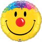 Preview: XXL Folienballon rund Smily mit Frisur