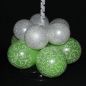 Preview: Latexballons als Ballonfuß grün weiß