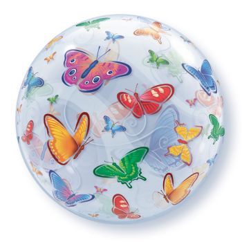 Bubble Ballon bunte Schmetterlinge