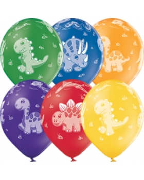 Latexballons Mischung Niedliche Dinos
