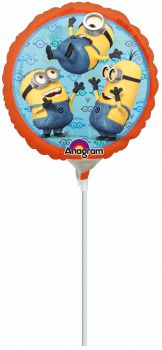 Folienballon luftgefüllt Minion rund