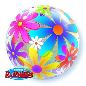 Bubble Ballon Fanciful Flowers Bunte Blumen