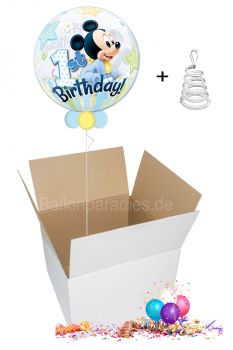 Ballongruß per Post 1. Geburtstag Mickie Maus