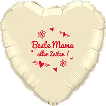 Folienballon Herz Beste Mama aller Zeiten