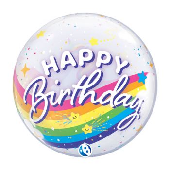 Bubble-Ballon Birthday Rainbow Unicorn
