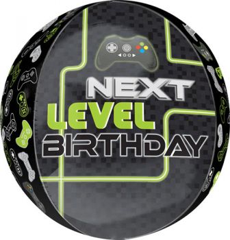 Folienballon Orbz Next Level Birthday