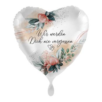 Folienballon Wir werden Dich nie vergessen