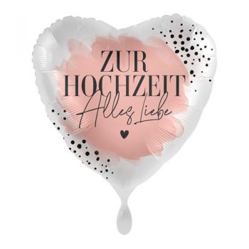 Folienballon Zur Hochzeit Alles liebe