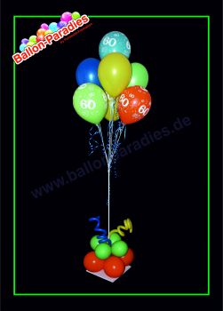 Ballonfontäne 7 Ballons zum Geburtstag
