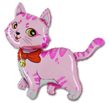 XXL Folienballon Katze pink