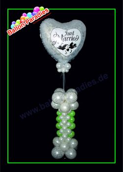 Ballondekoration zur Hochzeit Just Married