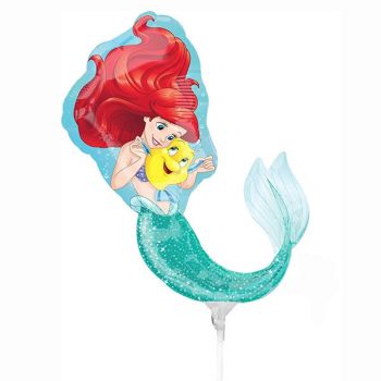 Folienballon luftgefüllt Arielle die Meerjungfrau
