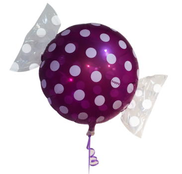 Folienballon Bonbon burgund