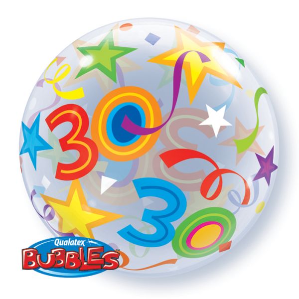 Bubble Ballon Bunt Alter 30