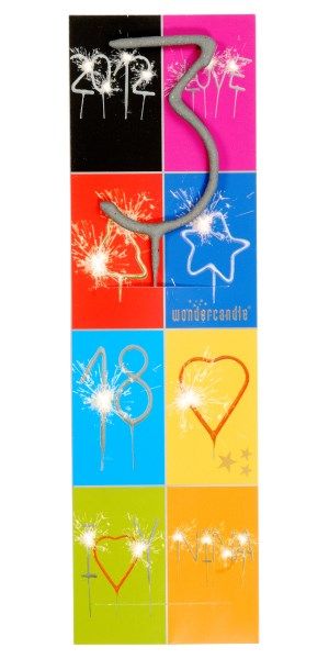 Wunderkerze Zahl 3