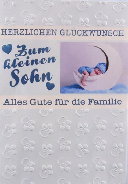 Glückwunschkarte zum kleinen Sohn