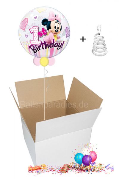 1. Geburtstag Minnie Maus - Ballongruß per Post