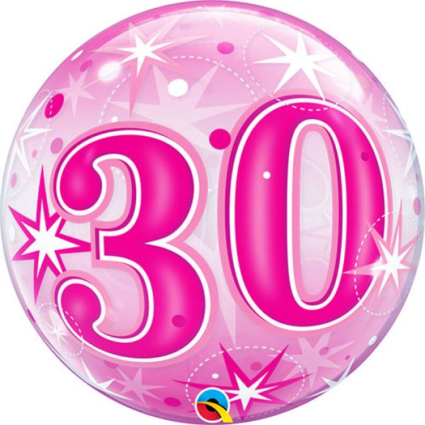 Bubble-Ballon 30 Pink