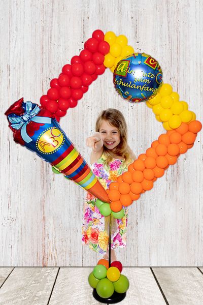 Ballon-Fotorahmen zum Schulanfang