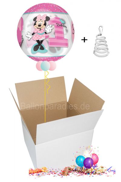 1. Geburtstag Minnie Maus - Ballongruß per Post