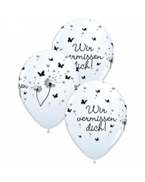 Latexballon Wir vermissen dich