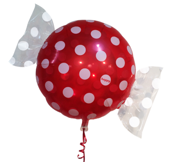 Folienballon Bonbon rot