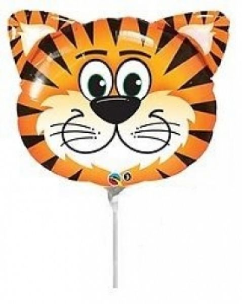 Folienballon luftgefüllt Tiger Kopf