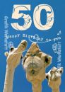 Glückwunschkarte zum 50. Geburtstag