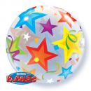 Bubble Ballon Bunte Sterne