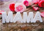 Glückwunschkarte Mama du bist einfach die Beste