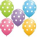 Latexballons bunt Polka Dots