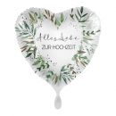 Folienballon Alles Liebe ZUR HOCHZEIT naturgrün