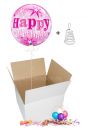 Ballongruß per Post Happy Birthday pink