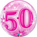 Bubble Ballon Alter 50 pink