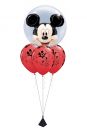 Ballonstrauß Doppel Bubble Mickie Maus