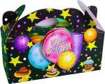 Verpackungsbox Happy Birthday Ballons Glitzer