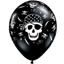 Latexballons Pirat schwarz
