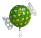 Folienballon Bonbon grün