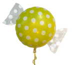 Folienballon Bonbon gelb