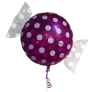 Folienballon - Bonbon Burgund (heliumgefüllt)